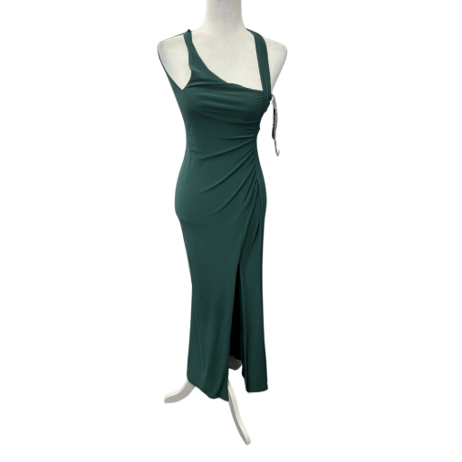 JUMP APPAREL Green Asymmetrical Slit Dress Size 3/4 - Formal Wear