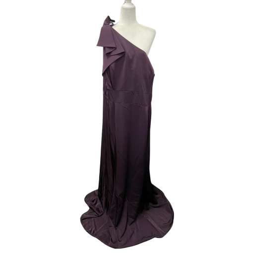 Kleinfeld Purple One Shoulder Gown Size 22 - Bridesmaid Dress