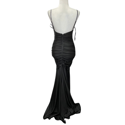 B-Darlin Black Cowl Neck Maxi Dress Size 3/4 - Formal Gown - Image 2