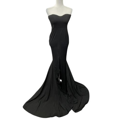 Miss ORD Black Strapless Mermaid Gown - Size S - Prom Dress