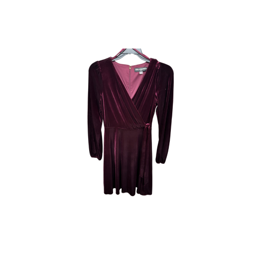 Karl Lagerfeld Burgundy Velvet Dress - Size 4 - Party Dress