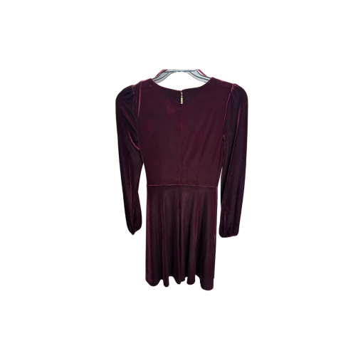 Karl Lagerfeld Burgundy Velvet Dress - Size 4 - Party Dress - Image 2