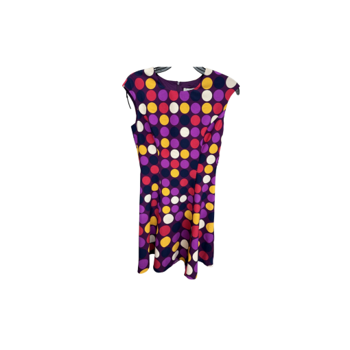 London Times Polka Dot Dress Purple Size 4P Party Dress - Image 2