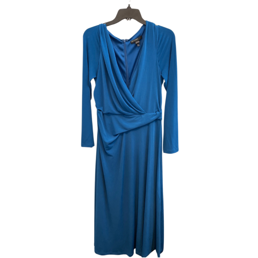 Maggy London Blue Midi Dress Size 8 - Cocktail Party Dress