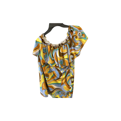 Bella Hanna Abstract Print Top Size 8.5-11 Women's Blouse - Image 2