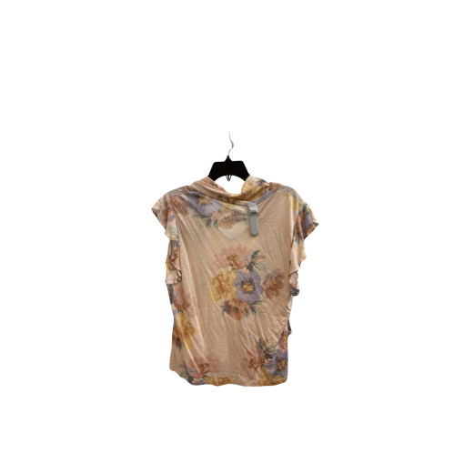 Floral Blouse Peach Small Women's Top Summer Fashion - Image 2