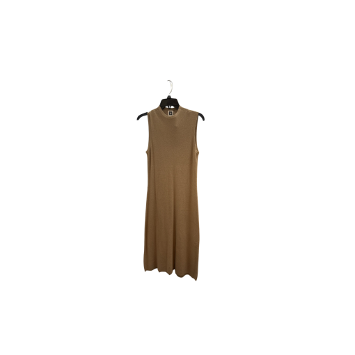 Anne Klein Camel Knit Dress XS | Sleeveless Midi Dress