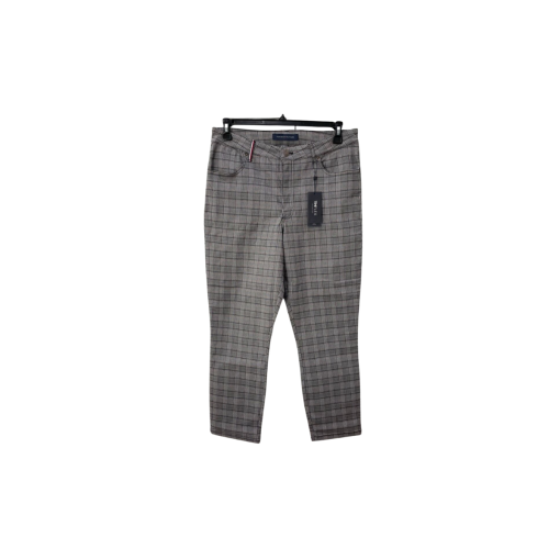 Tommy Hilfiger Plaid Pants Women's Size 2 Gray Trousers