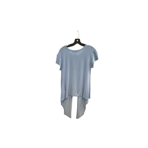 CAARA Blue Split Hem T-Shirt Size L - Women's Tops - Image 2