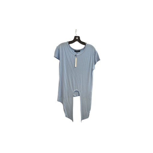 CAARA Blue Split Hem T-Shirt Size L - Women's Tops