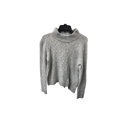 Cyrus Gray Cable Knit Sweater - Medium - Women's Pullover