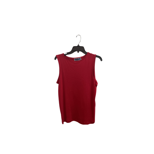 Karen Scott Red Tank Top Plus Size Sleeveless Shirt