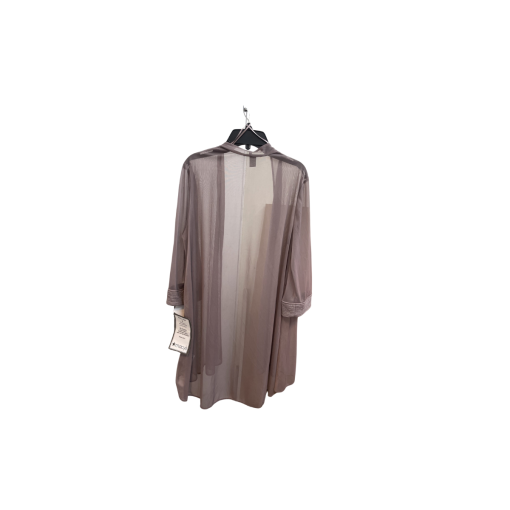 R&M Richards Petite 10 Mauve Sheer Cardigan Jacket - Evening Wear - Image 2