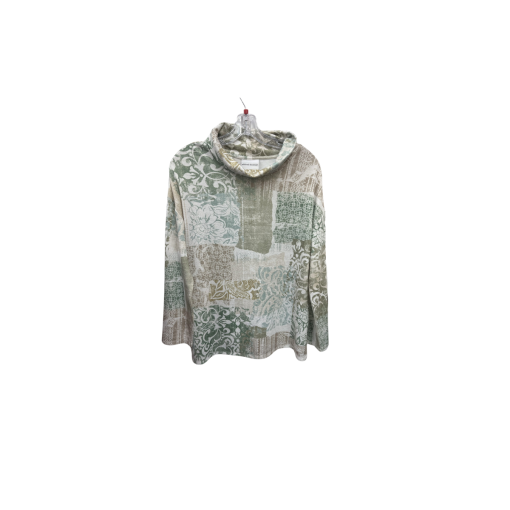 Alfred Dunner Green Floral Pullover Top Small - Women's Shirts