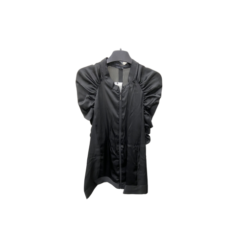 BCBG Maxazria Black Satin Jacket XL - Women's Outerwear