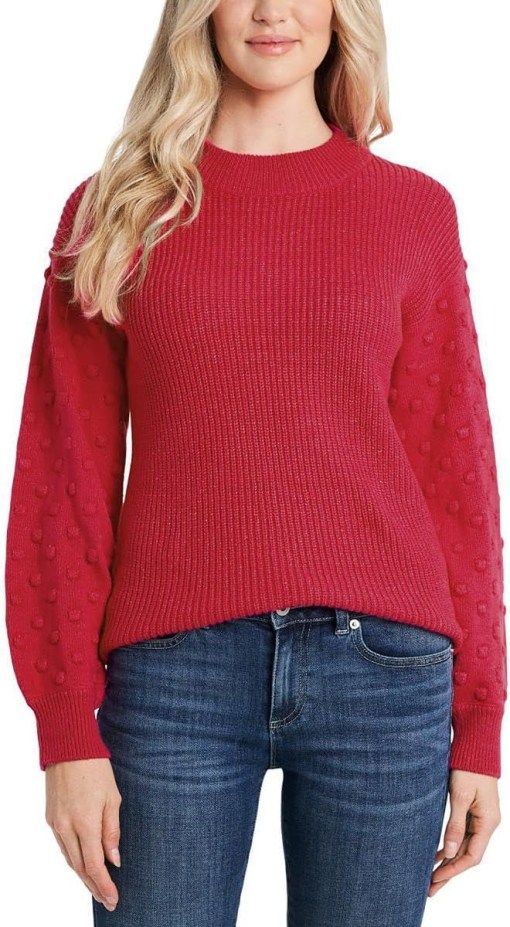 CeCe Red Sweater Small - Women's Knitwear - Pullover Top