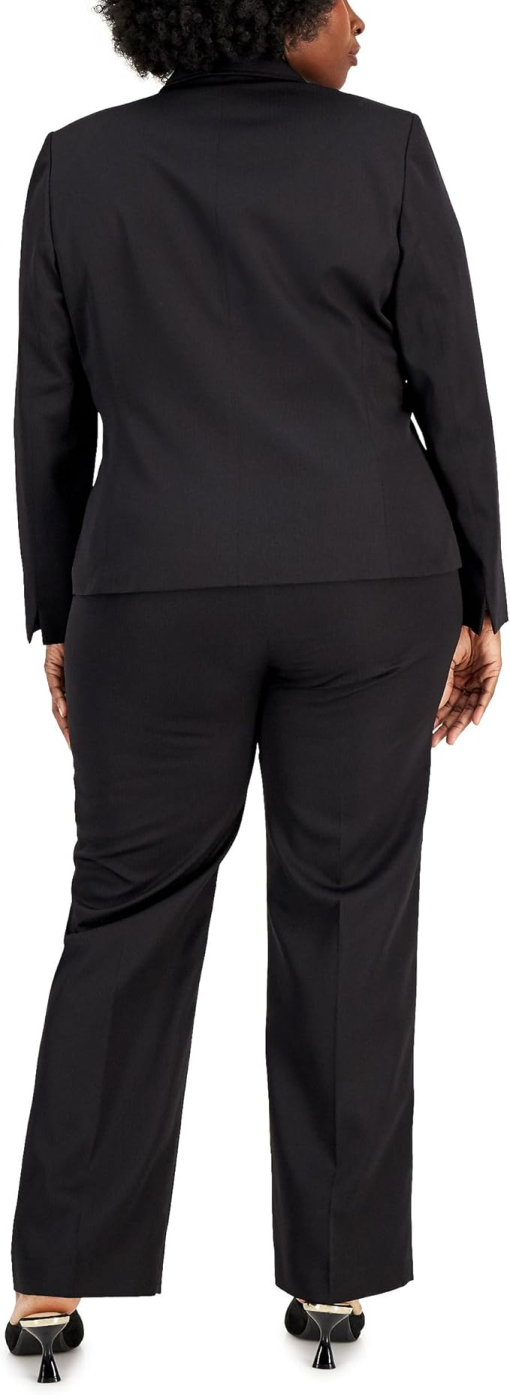 Le Suit Plus Size Black Pant Suit - Women's Workwear - 22W - Image 2