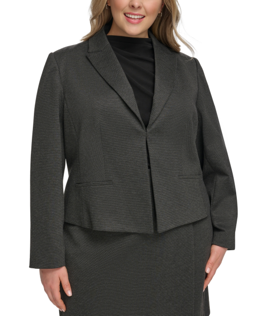 Calvin Klein Gray Blazer 22W - Women's Plus Size Suit Jacket