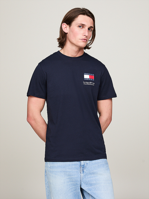 Tommy Jeans Men's Navy T-Shirt - XS - Graphic Tee