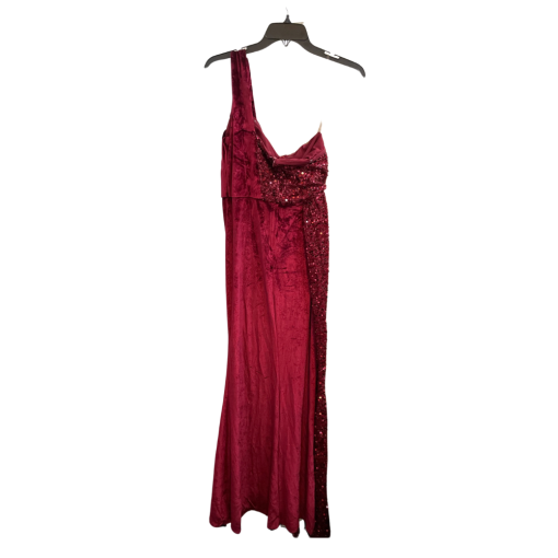 Miss ORD Red Sequin Jumpsuit Medium - Formal Evening Wear - Image 2