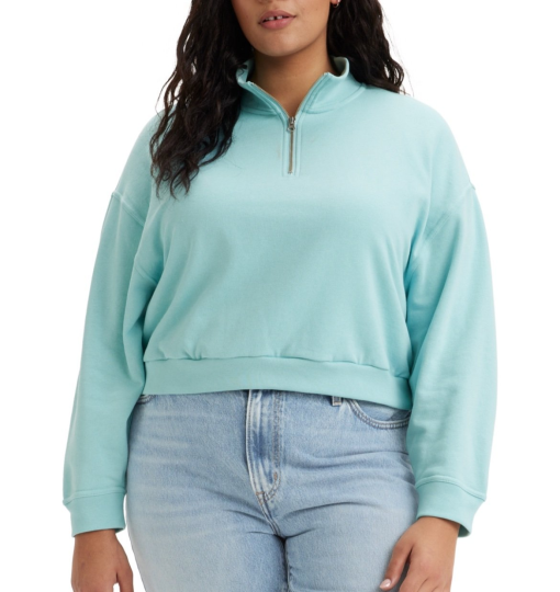 Levi’s Plus Womens Fleece 1/4 Zip Pullover Sweater pullover 2X