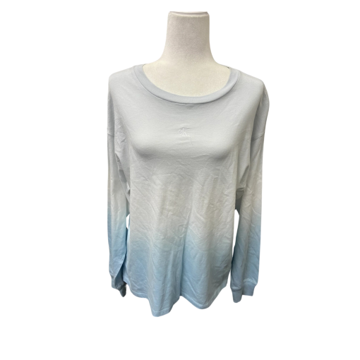 Calvin Klein Women's Blue Long Sleeve Shirt - Size S - Top - Image 2
