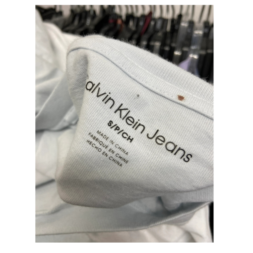 Calvin Klein Women's Blue Long Sleeve Shirt - Size S - Top