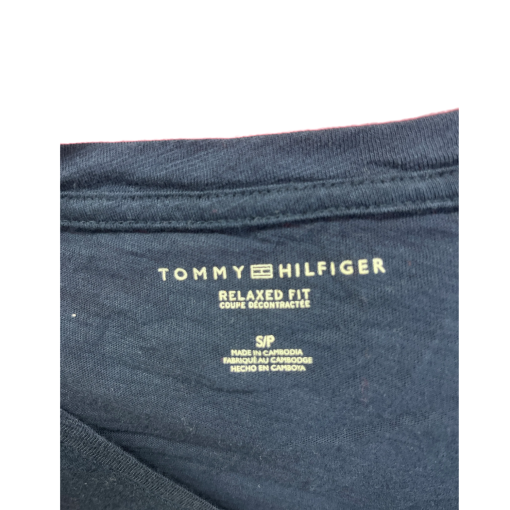 Tommy Hilfiger Women's Navy Anchor V-Neck T-Shirt - Size S/P - Image 3