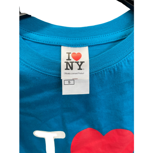 I Love NY T-Shirt Teal Small Graphic Tee Apparel - Image 3