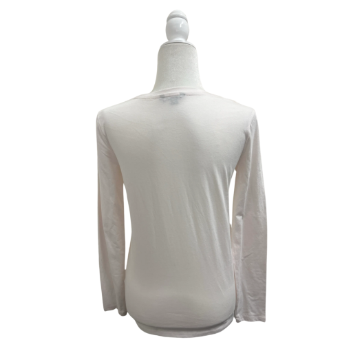 Tommy Hilfiger Women's White Long Sleeve Shirt XS - Tops - Image 2