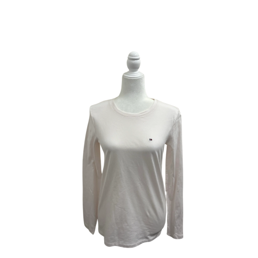 Tommy Hilfiger Women's White Long Sleeve Shirt XS - Tops
