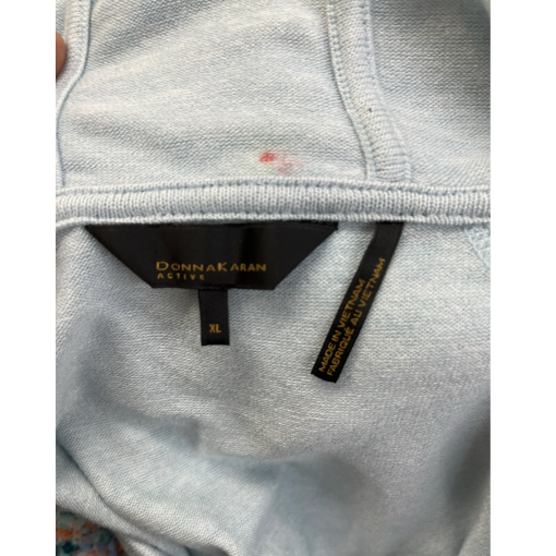 Donna Karan Active Women's Blue Short Sleeve Hoodie XL - Sweatshirt - Image 3