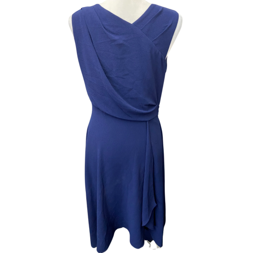 Maggy London Navy Blue Dress Small V-Neck Cocktail Dress - Image 2