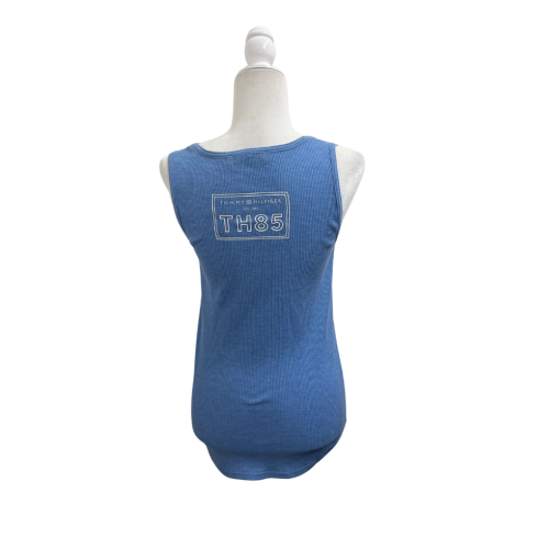 Tommy Hilfiger Blue Waffle Knit Tank Top - Small - Women's Shirts - Image 2