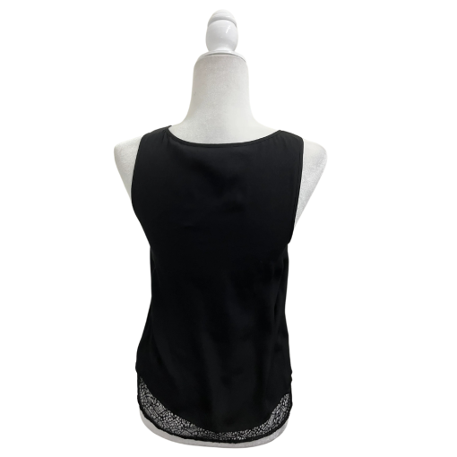 Chelsea And Walker Black Lace Trim Tank Top - Size 0 - Women's Tops - Image 2
