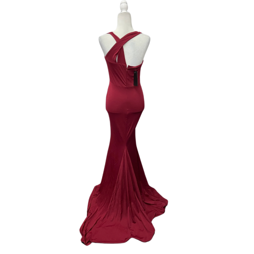 Miss ORD Burgundy Maxi Dress - Women's Size S Formal Gown - Image 2