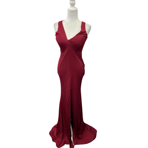 Miss ORD Burgundy Maxi Dress - Women's Size S Formal Gown