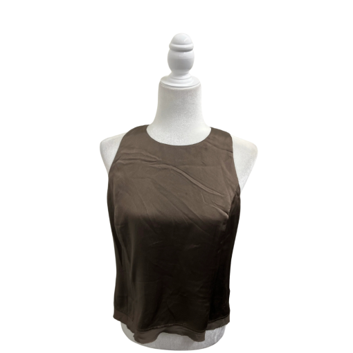 WORTH NEW YORK Brown Silk Tank Top Women's Size 8 Blouse