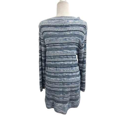 Style & Co Blue Striped Sweater - Women's Size L - Knit Top - Image 2