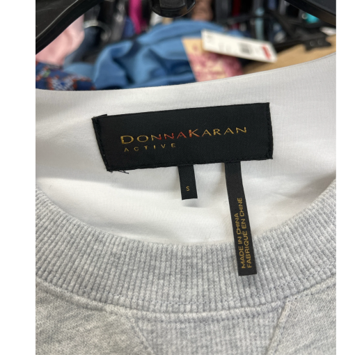 DKNY Active Women's Gray Sweatshirt Small - Workout Top - Image 3
