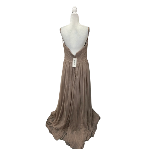 Kleinfeld Toffee Tulle Gown Size 16 Strapless Formal Dress - Image 2