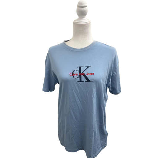 Calvin Klein Jeans Blue Tee Shirt Small Women's Top