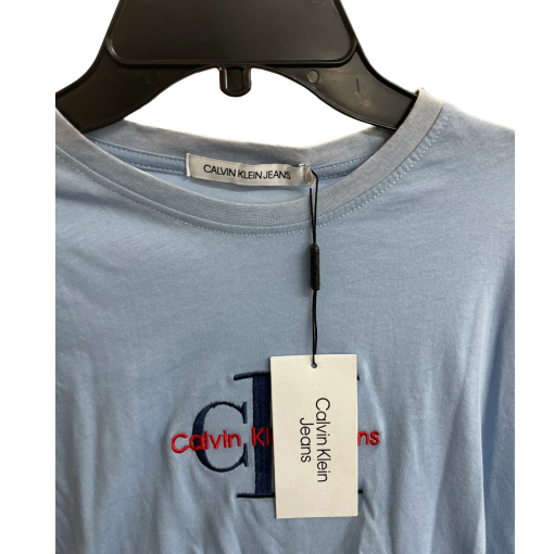 Calvin Klein Jeans Blue Tee Shirt Small Women's Top - Image 3