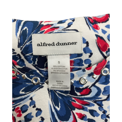 Alfred Dunner Women's Butterfly Print Top - White, Small, T-Shirt - Image 3