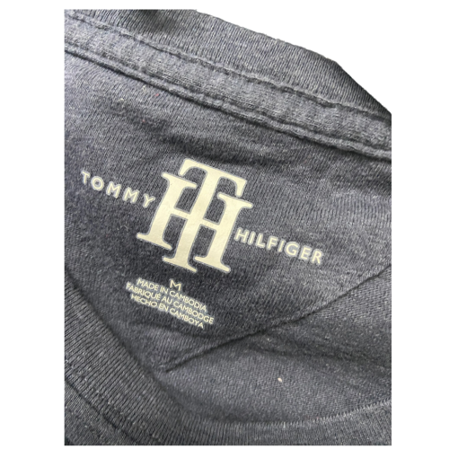 Tommy Hilfiger Navy Graphic Tee Shirt Medium - Men's Top - Image 2
