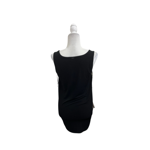DKNY Snake Print Tank Top Small Black Trim Women's Blouse