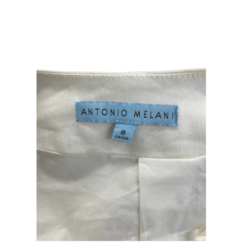 ANTONIA MELANI Ivory Bolero Jacket Size 8 Women's Top - Image 2