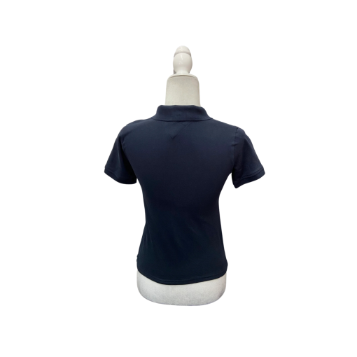 Tommy Hilfiger Women's Navy Polo Shirt Small - Casual Tops