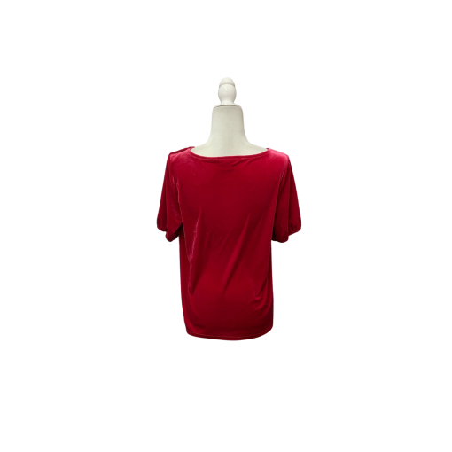 Charter Club Red Velvet Top - Women's Size M - Blouse