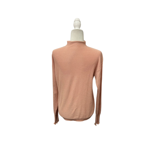 DKNY Women's Pink Mock Neck Sweater - Size Small - Tops